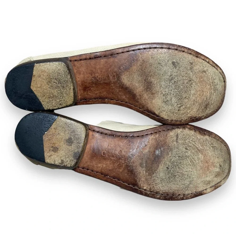 Cole Haan Light Grey Tassle Penny Loafers B597 Size 7.5